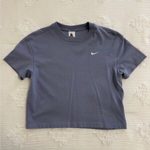 Nike Womens Cropped Pale Purple T-shirt